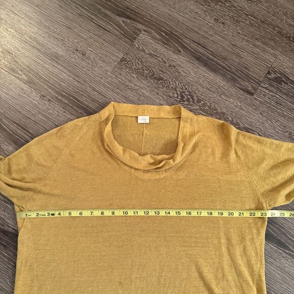 Poetry Golden Yellow Linen top - Picture 8 of 9